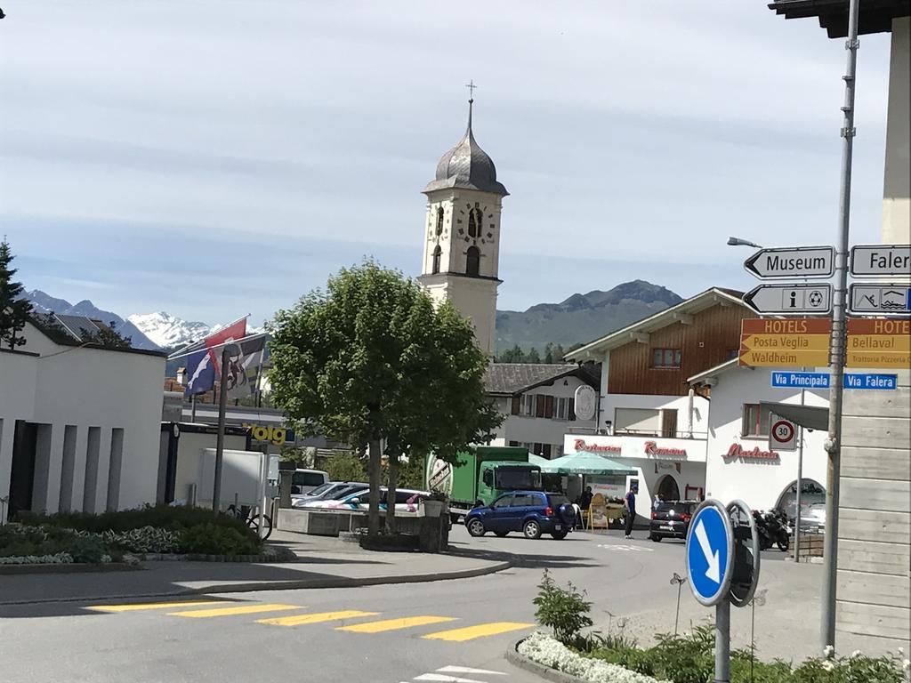 Ferienwohnung Laax Mit Traumblick, Grossem Balkon Und Terrasse 외부 사진