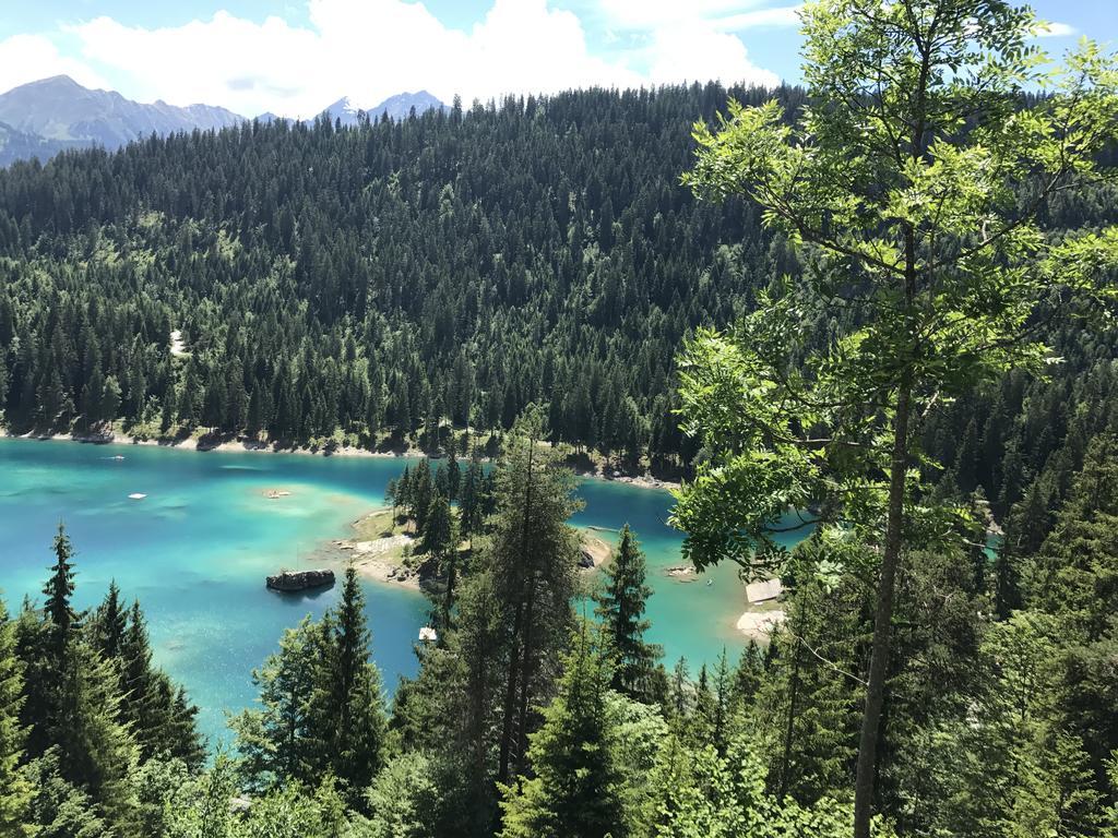 Ferienwohnung Laax Mit Traumblick, Grossem Balkon Und Terrasse 외부 사진