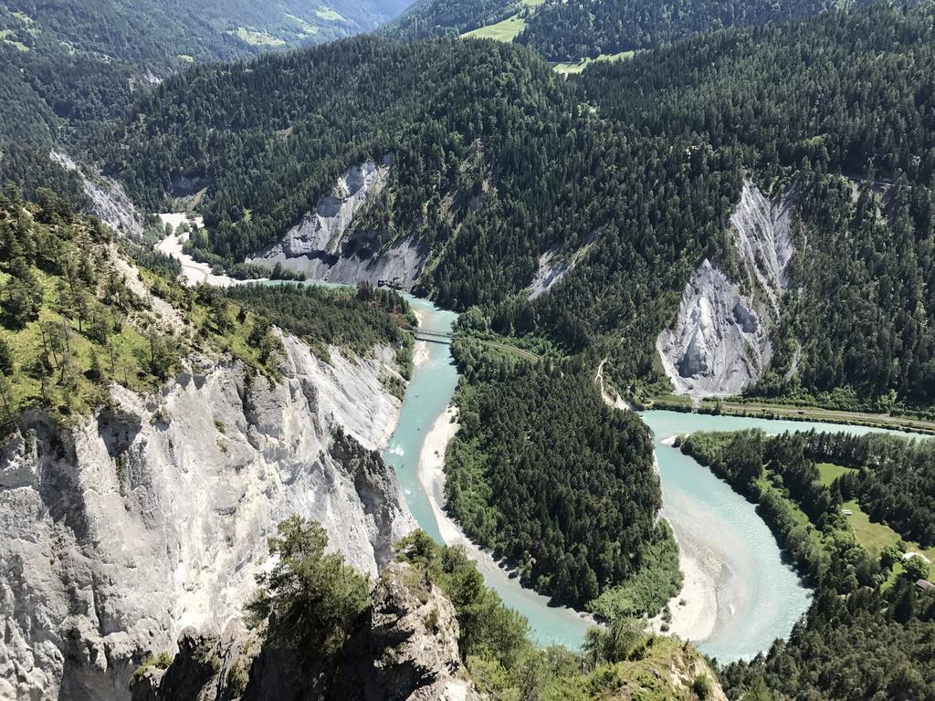 Ferienwohnung Laax Mit Traumblick, Grossem Balkon Und Terrasse 외부 사진